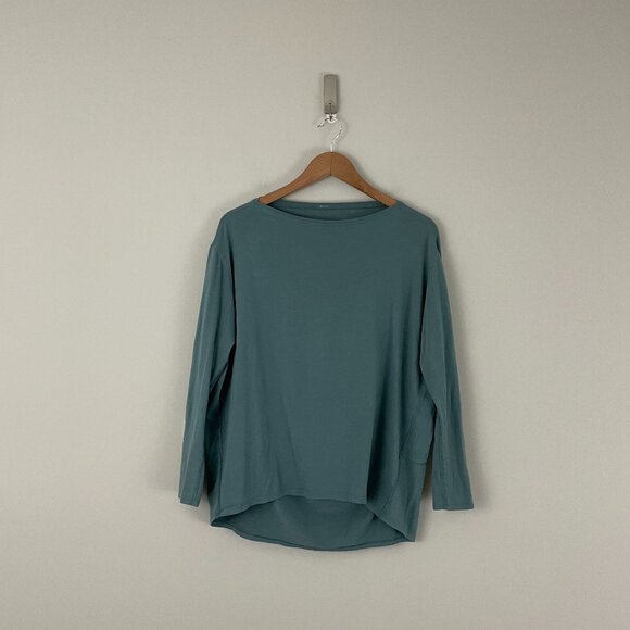 Lululemon Back in Action Long Sleeve Shirt Mystic Green Size 4/6 - Picture 1 of 6
